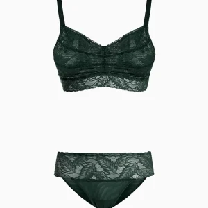 <b>Set Completo</b> coordinato Intimo Pizzo (Verde)